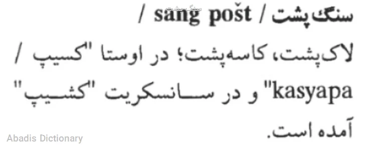 سنگ پشت